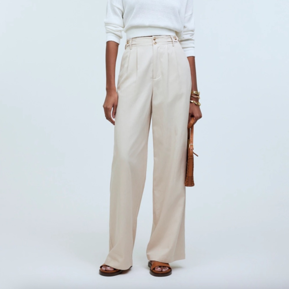 2 pairs Madewell Harlow wide leg pants- size 0 regular